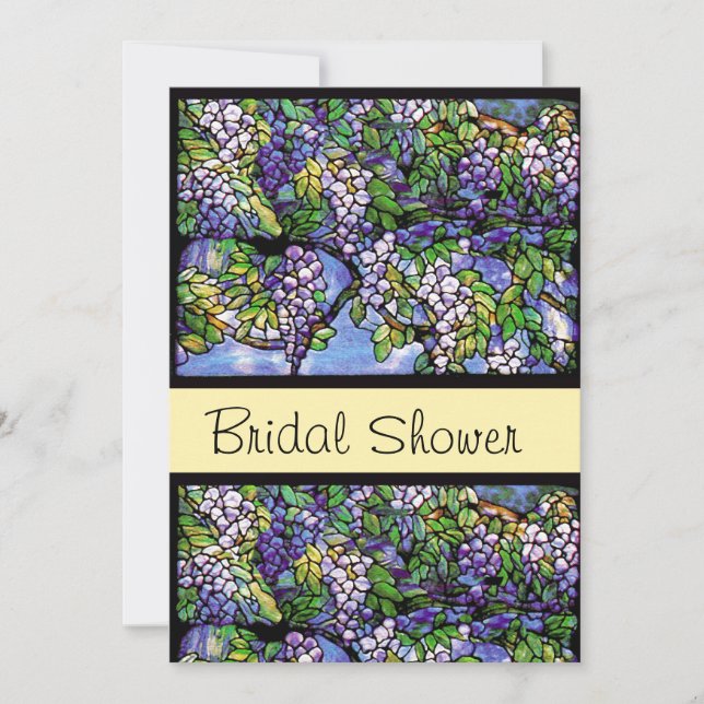 Stained Glass Bridal Shower Invitation (Front)