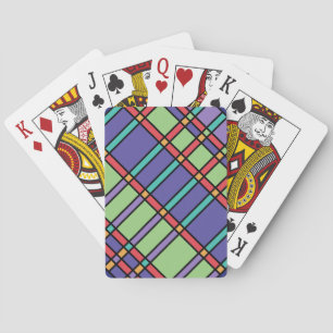 Stained Glass Bright Colours Playing Cards