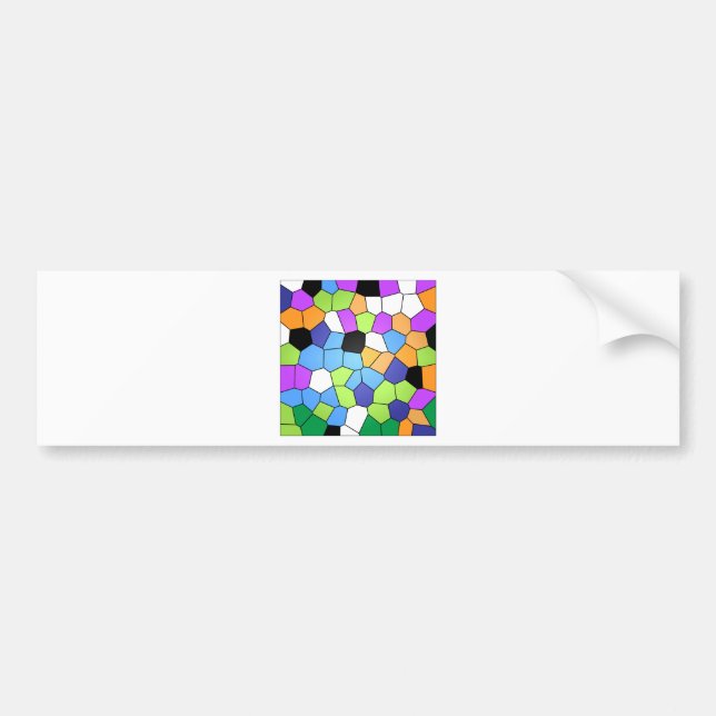 Stained Glass Bumper Sticker (Front)