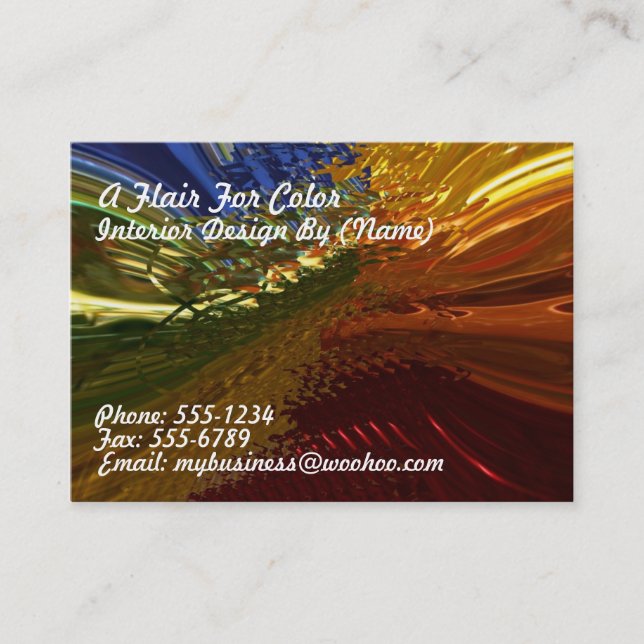 Stained Glass Business Card (Front)
