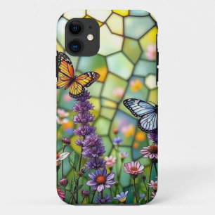 Stained Glass Butterflies  iPhone 11 Case