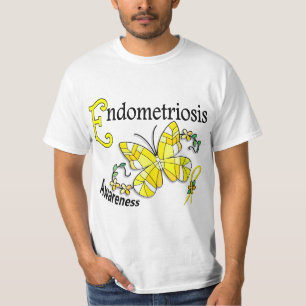 Stained Glass Butterfly 2 Endometriosis T-Shirt