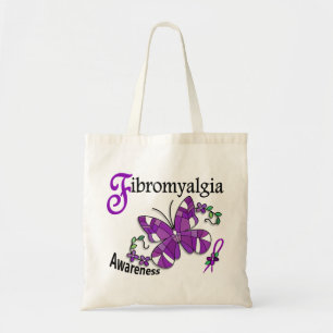 Stained Glass Butterfly 2 Fibromyalgia Tote Bag
