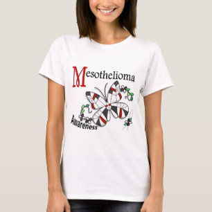 Stained Glass Butterfly 2 Mesothelioma T-Shirt