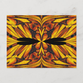 Stained Glass Butterfly In Sunshine  Postcard