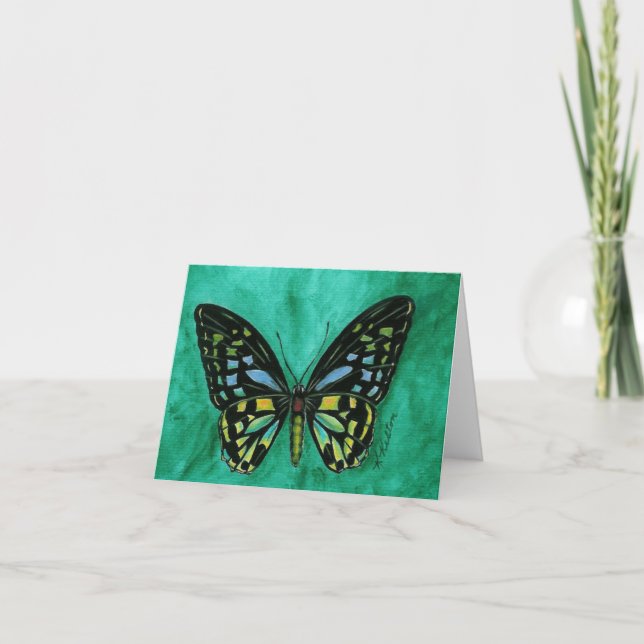 Stained Glass Butterfly Notecard (Front)