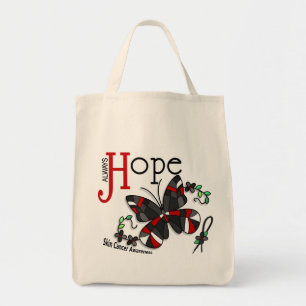 Stained Glass Butterfly Skin Cancer Tote Bag