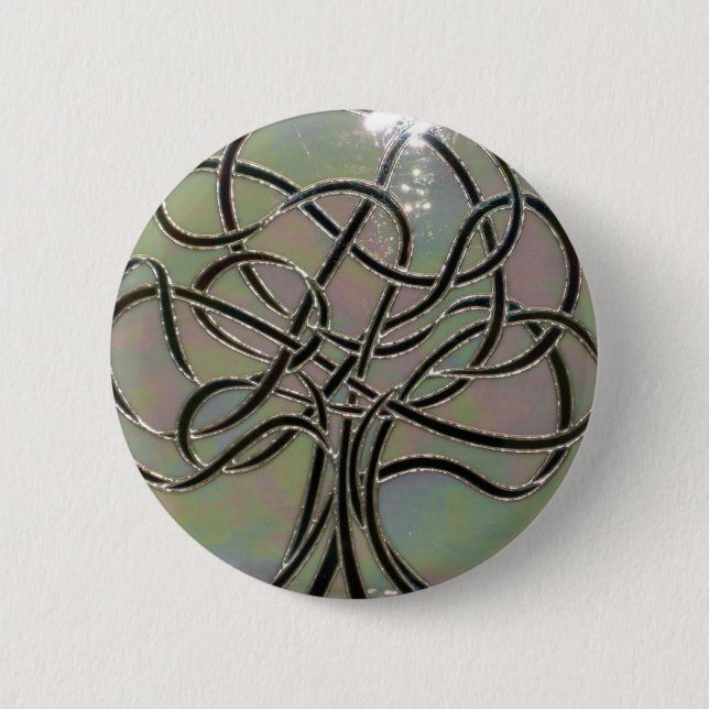 Stained glass button (Lifes Lights) (Front)
