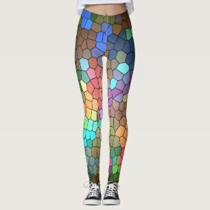Stained Glass by Shirley Taylor Leggings