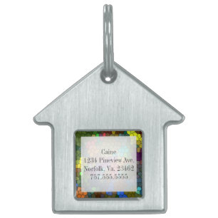 Stained Glass by Shirley Taylor Pet ID Tag