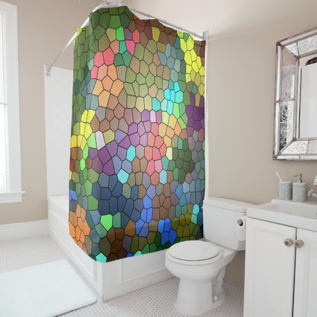 Stained Glass by Shirley Taylor Shower Curtain (In Situ)