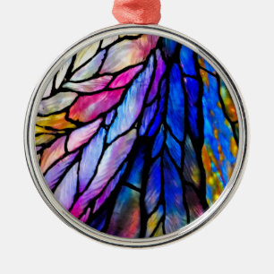 Stained Glass by Tiffany Metal Ornament