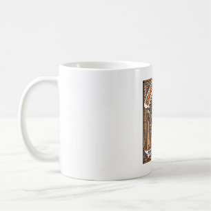 Stained Glass Cat Cat Stained Glass Church Vintage Coffee Mug