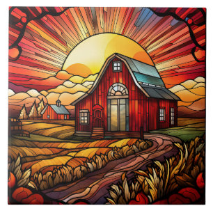 Stained Glass Ceramic Tile