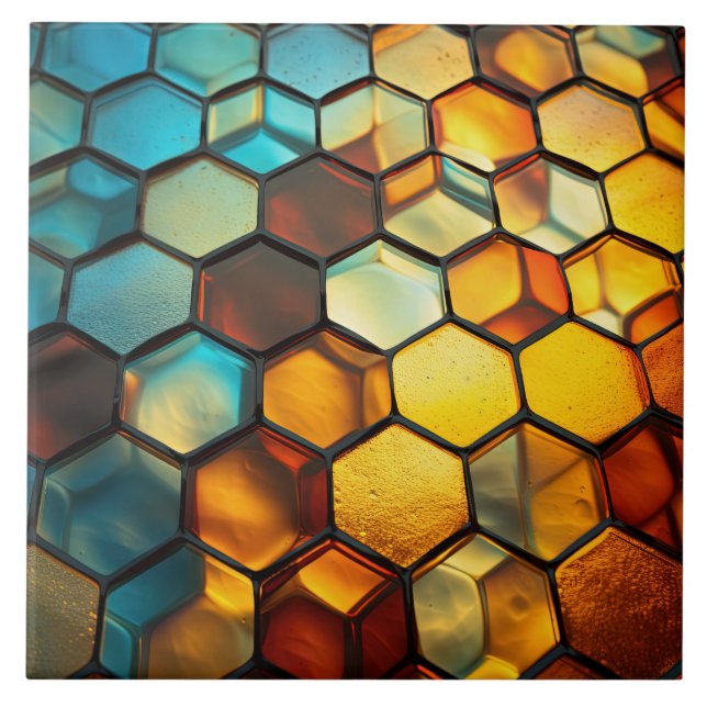  Stained Glass  Ceramic Tile (Front)