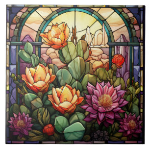 Stained Glass Ceramic Tile