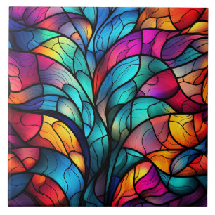 Stained Glass Ceramic Tile