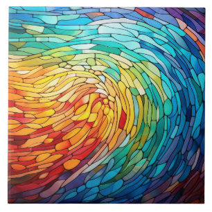  Stained Glass  Ceramic Tile