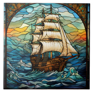 Stained Glass Ceramic Tile