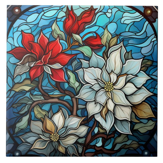 Stained Glass  Ceramic Tile (Front)