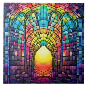  Stained Glass  Ceramic Tile
