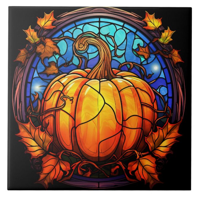 Stained Glass  Ceramic Tile (Front)