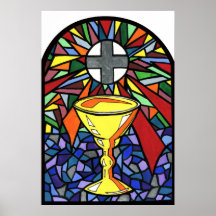 Stained Glass Chalice Art