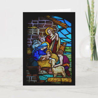 Stained Glass Christmas Card