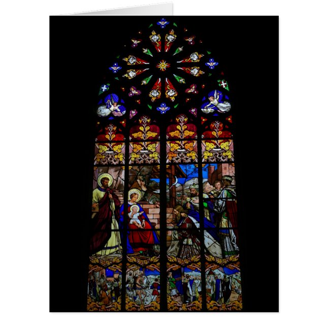 Stained Glass Christmas Card (Front)