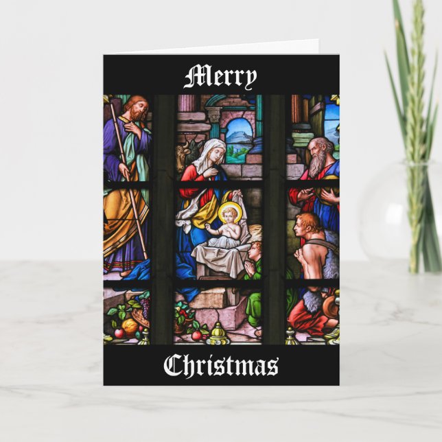 Stained Glass Christmas Card (Front)