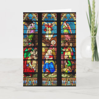 Stained Glass Christmas Card