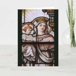 Stained glass Christmas Card - France