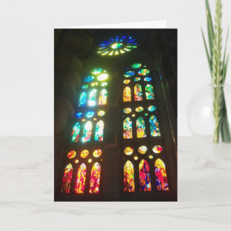 Stained Glass Christmas Holiday Card