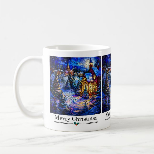 Stained Glass Christmas Mug (Left)