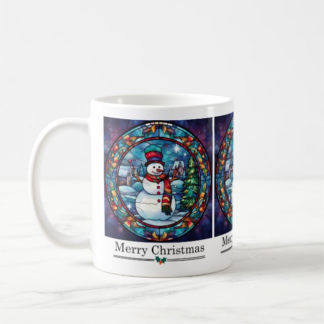 Stained Glass Christmas Mug (Left)