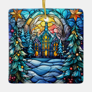 Stained Glass Christmas Ornament