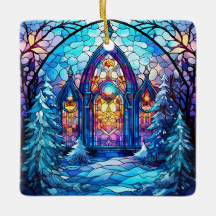 Stained Glass Christmas Ornament