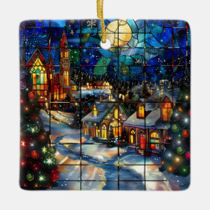 Stained Glass Christmas Ornament