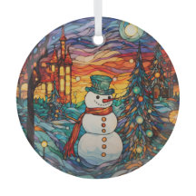 Stained Glass Christmas Ornament Sublimation