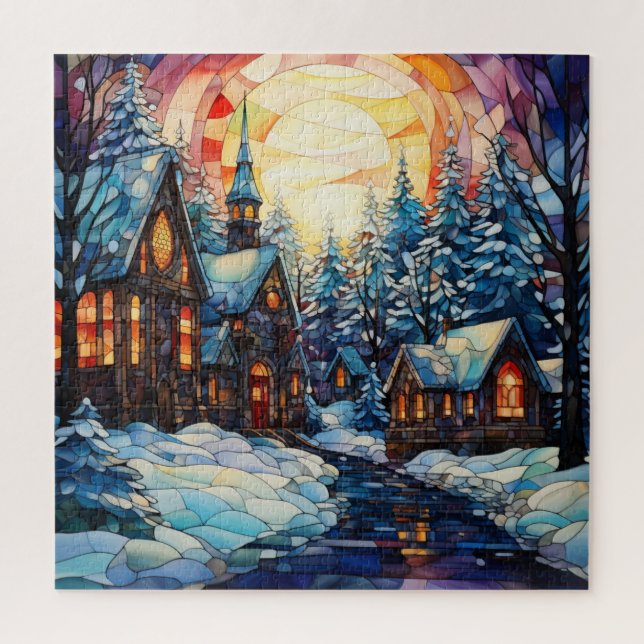 Stained Glass Church Puzzle (Vertical)