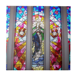 Stained Glass Church Window Tile