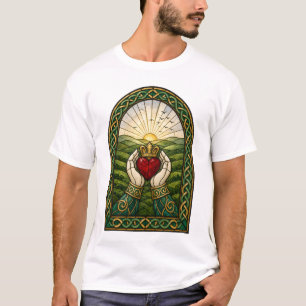 Stained Glass Claddagh T-Shirt