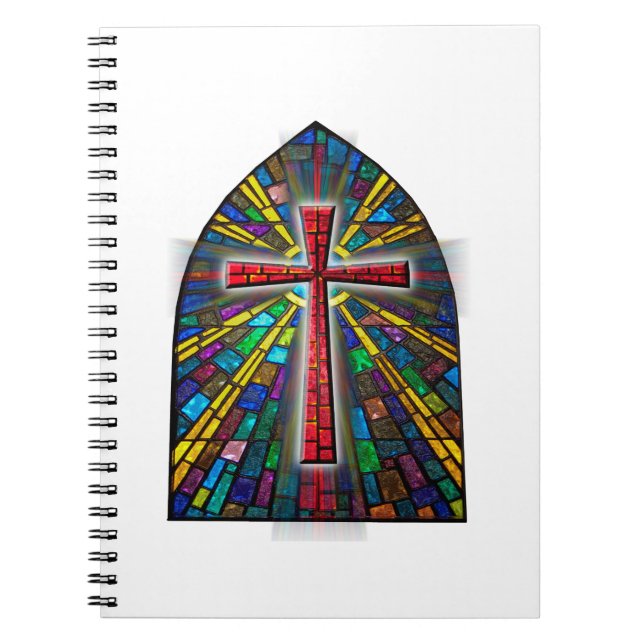 Stained Glass Cross Notebook (Front)