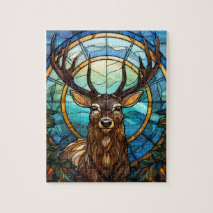 Stained Glass Deer Puzzle