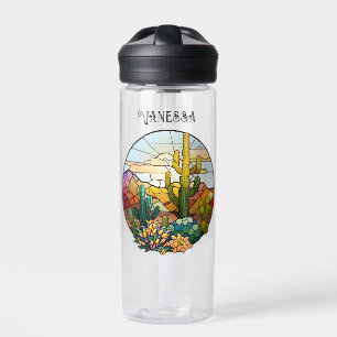 Stained Glass Desert Personalised Water Bottle