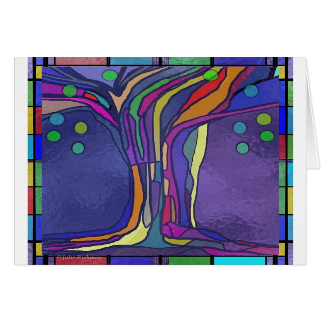 Stained Glass Design card (Front Horizontal)