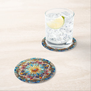Stained Glass Design Coaster
