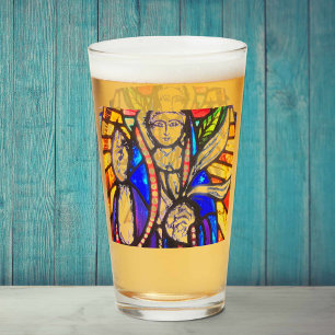 Stained Glass Design Drinking Glass