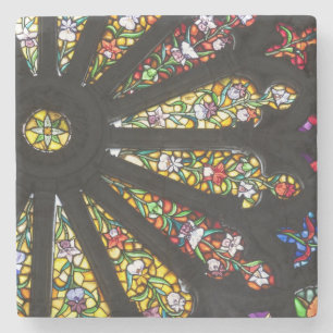 Stained Glass detail 2 Stone Coaster