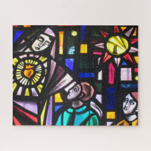 stained glass detail jigsaw puzzle